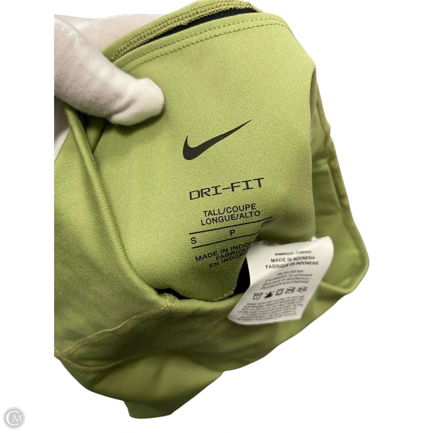 Athletic Leggings By Nike In Green, Size: S