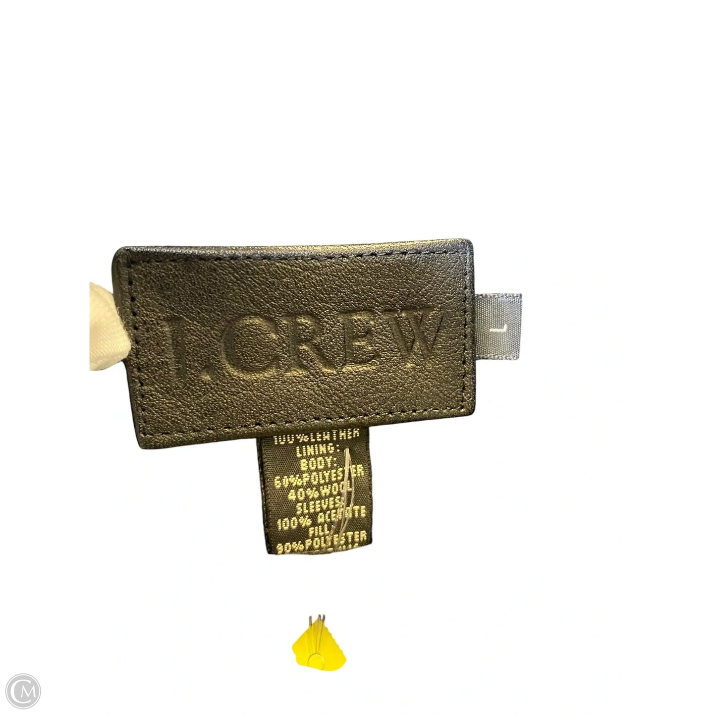 Coat Leather By J. Crew In Black, Size: L