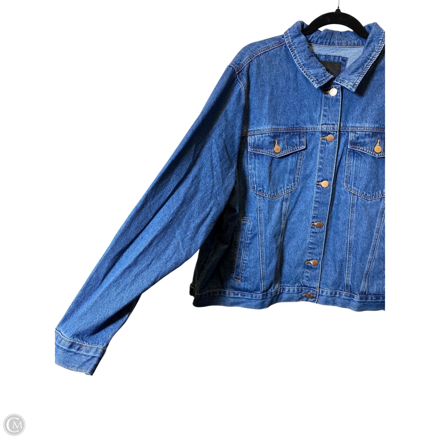 Jacket Denim By Forever 21 In Blue Denim, Size: 3x