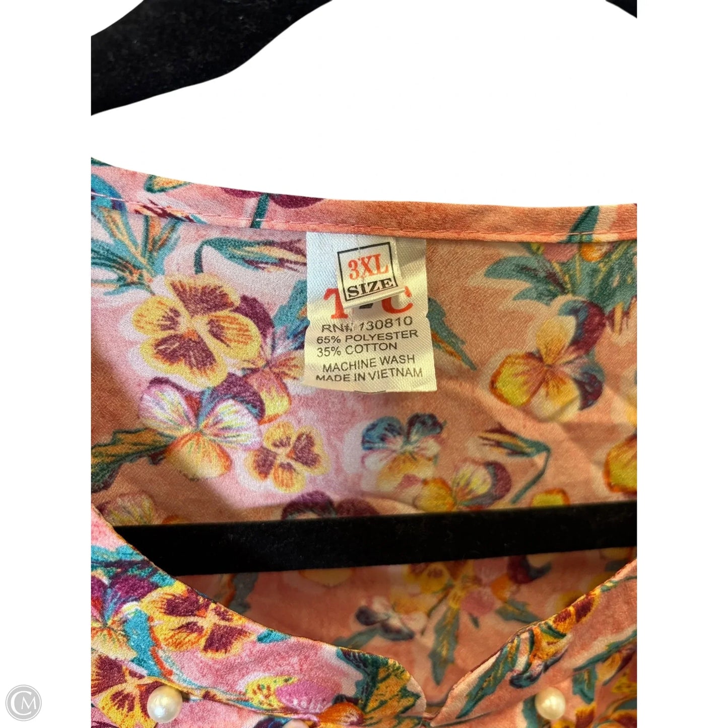 Top 3/4 Sleeve By Clothes Mentor In Multi-colored, Size: 3x