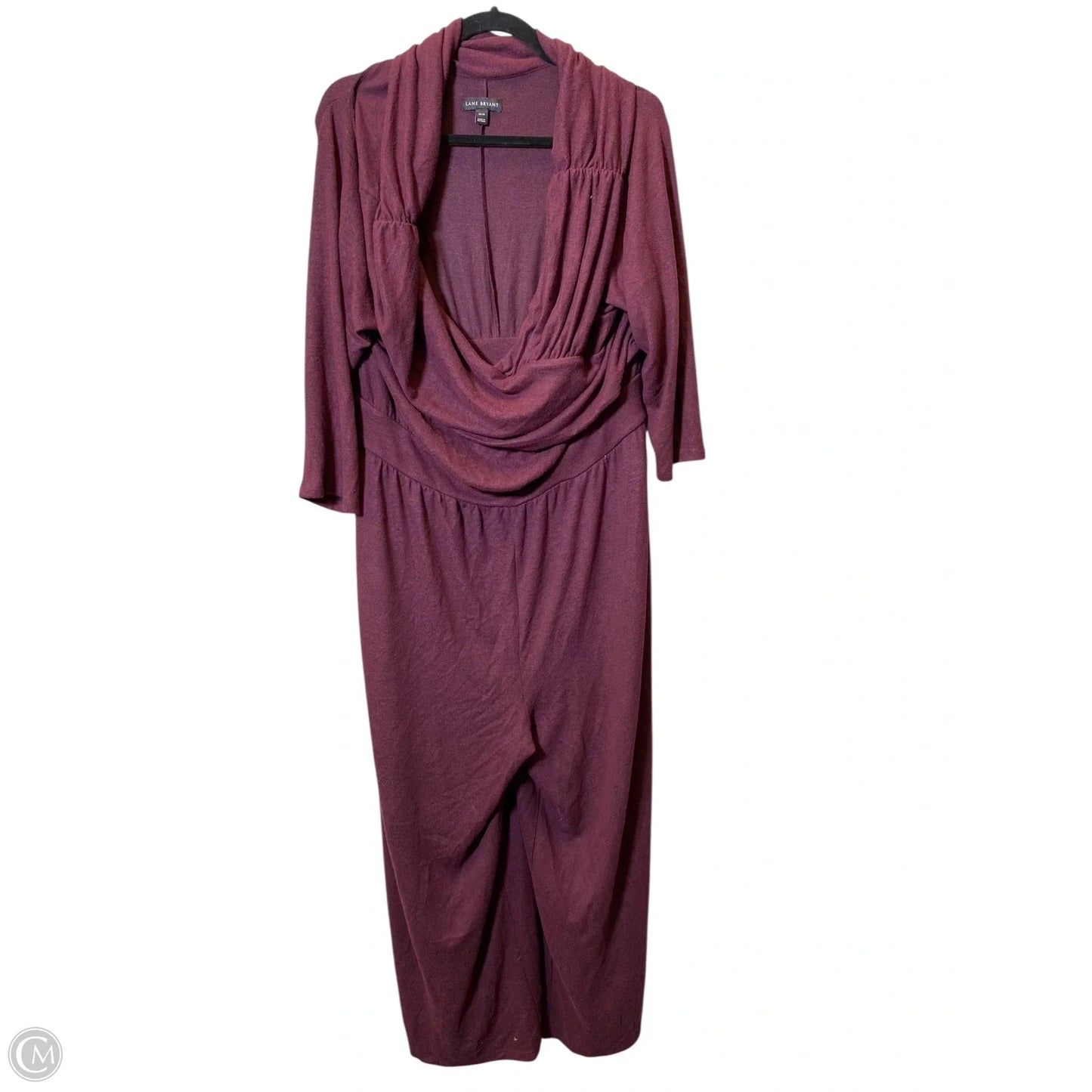 Jumpsuit By Lane Bryant In Maroon, Size: 2x