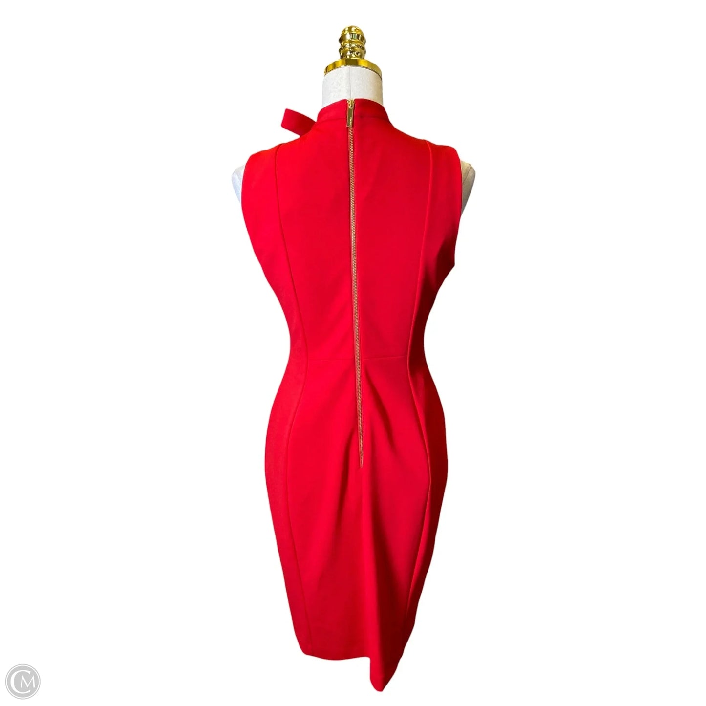 Dress Casual Short By Calvin Klein In Red, Size: S
