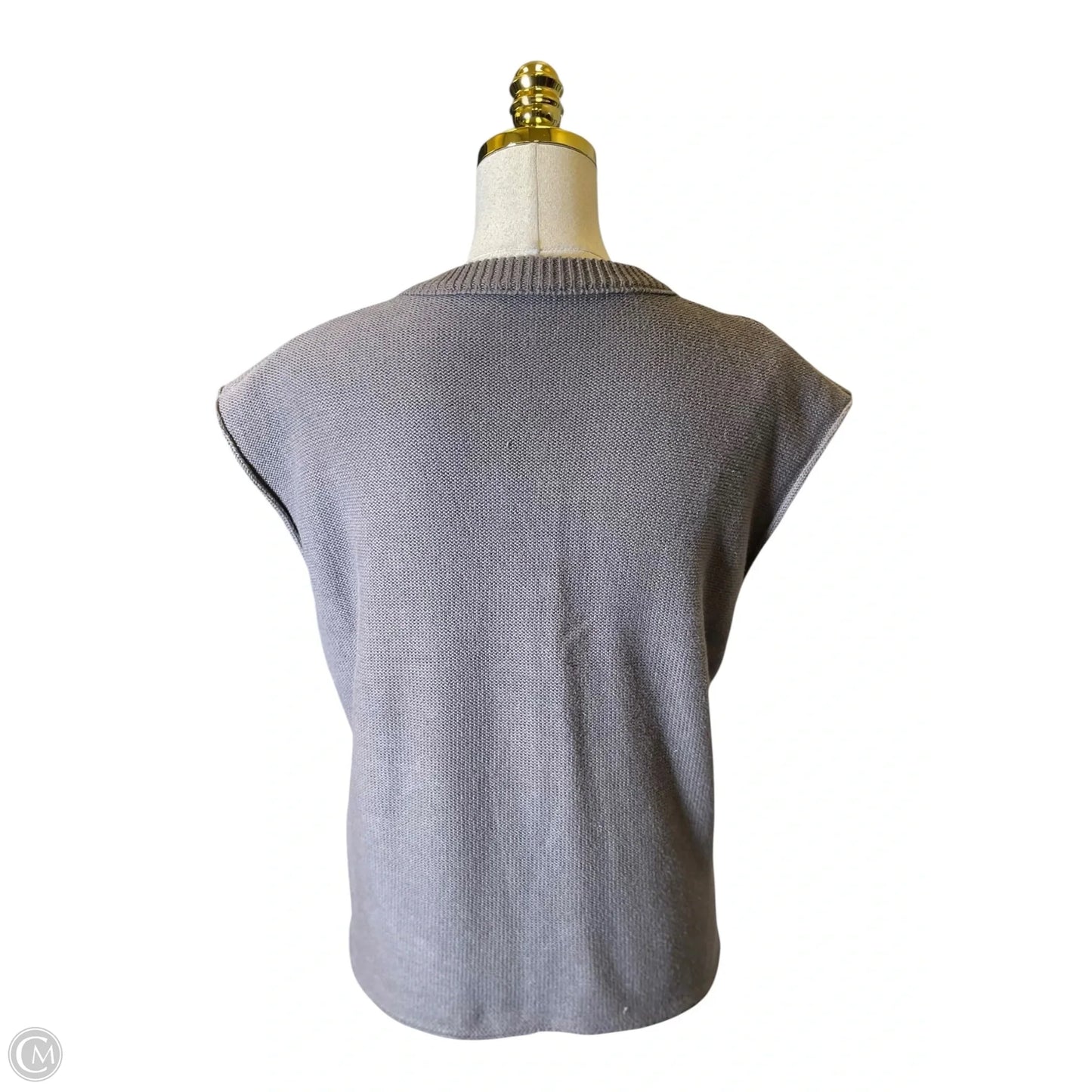 Vest Other By Clothes Mentor In Grey, Size: M