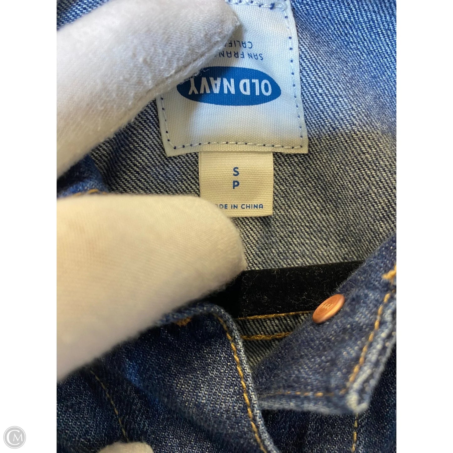 Jacket Denim By Old Navy In Blue Denim, Size: S