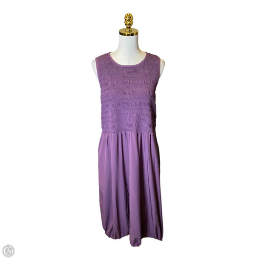 Dress Casual Maxi By Chicos In Purple, Size: Xl
