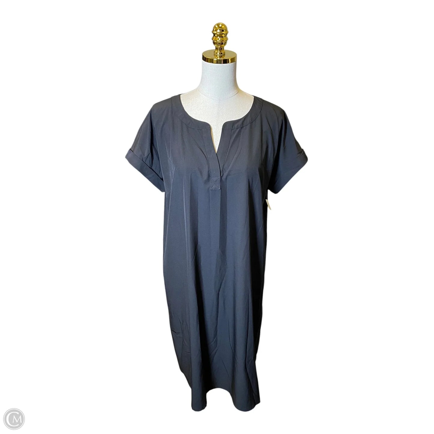 Dress Casual Midi By Talbots In Black, Size: L