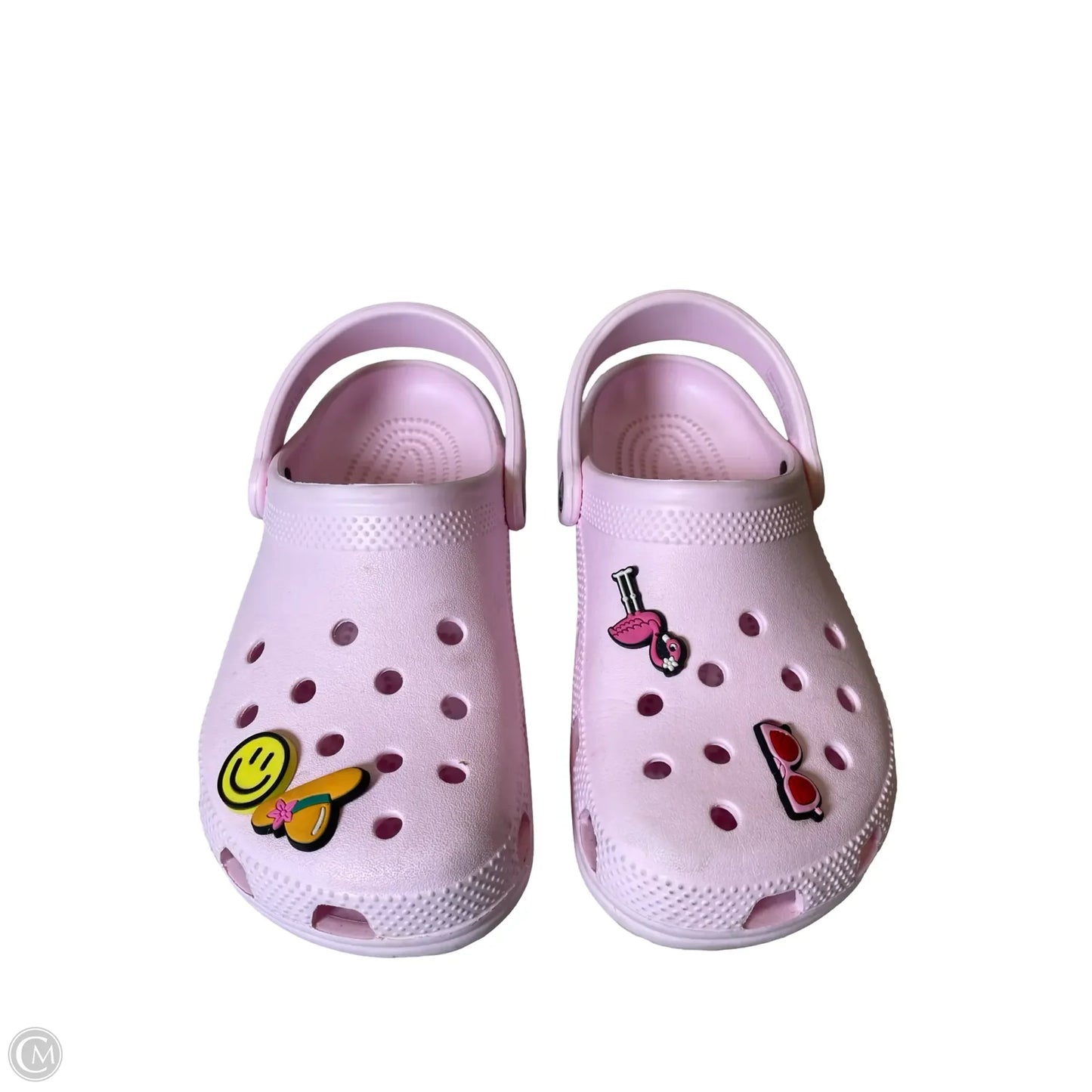 Shoes Flats By Crocs In Pink, Size: 7