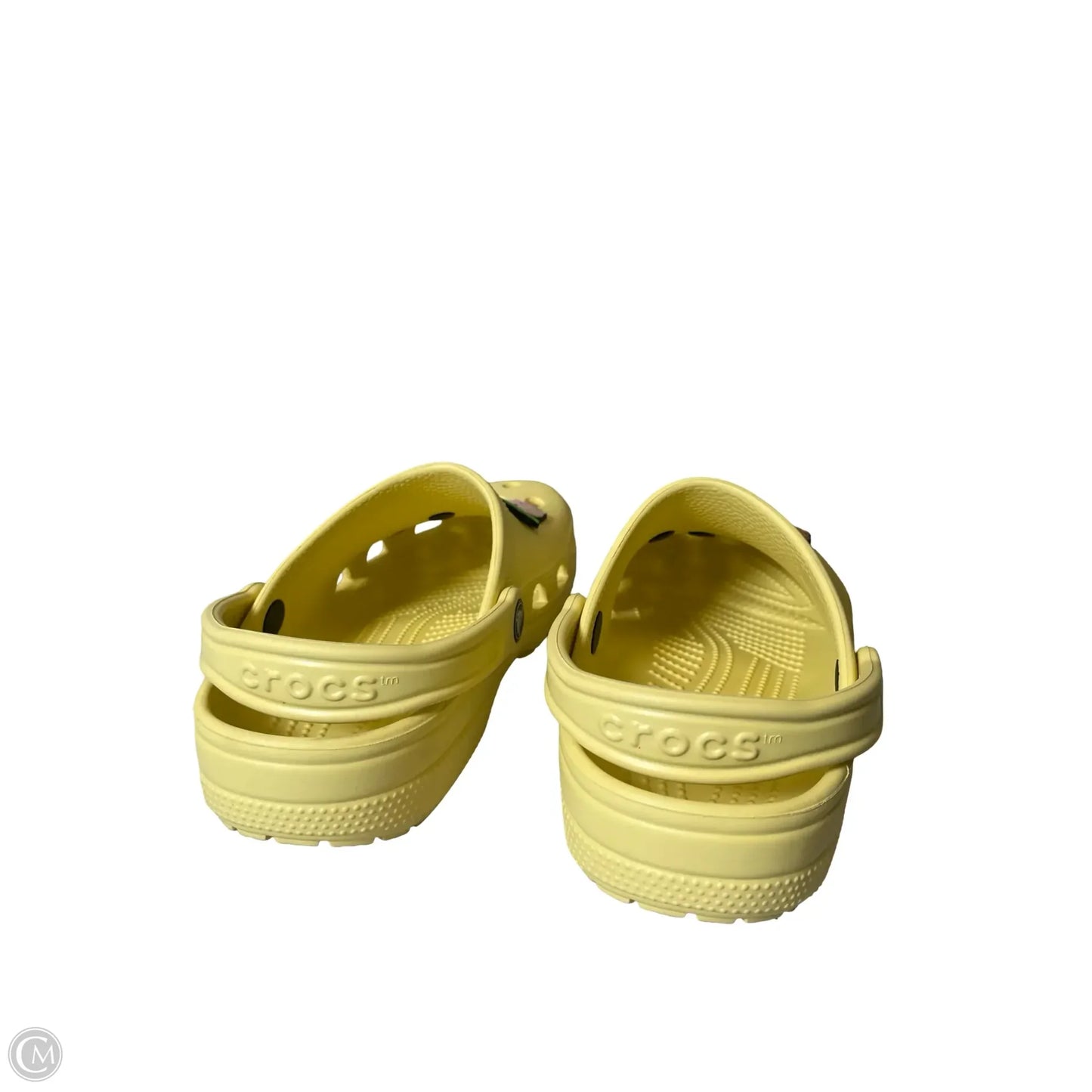 Shoes Flats By Crocs In Yellow, Size: 7