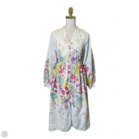 Dress Casual Midi By Clothes Mentor In Multi-colored, Size: Xs