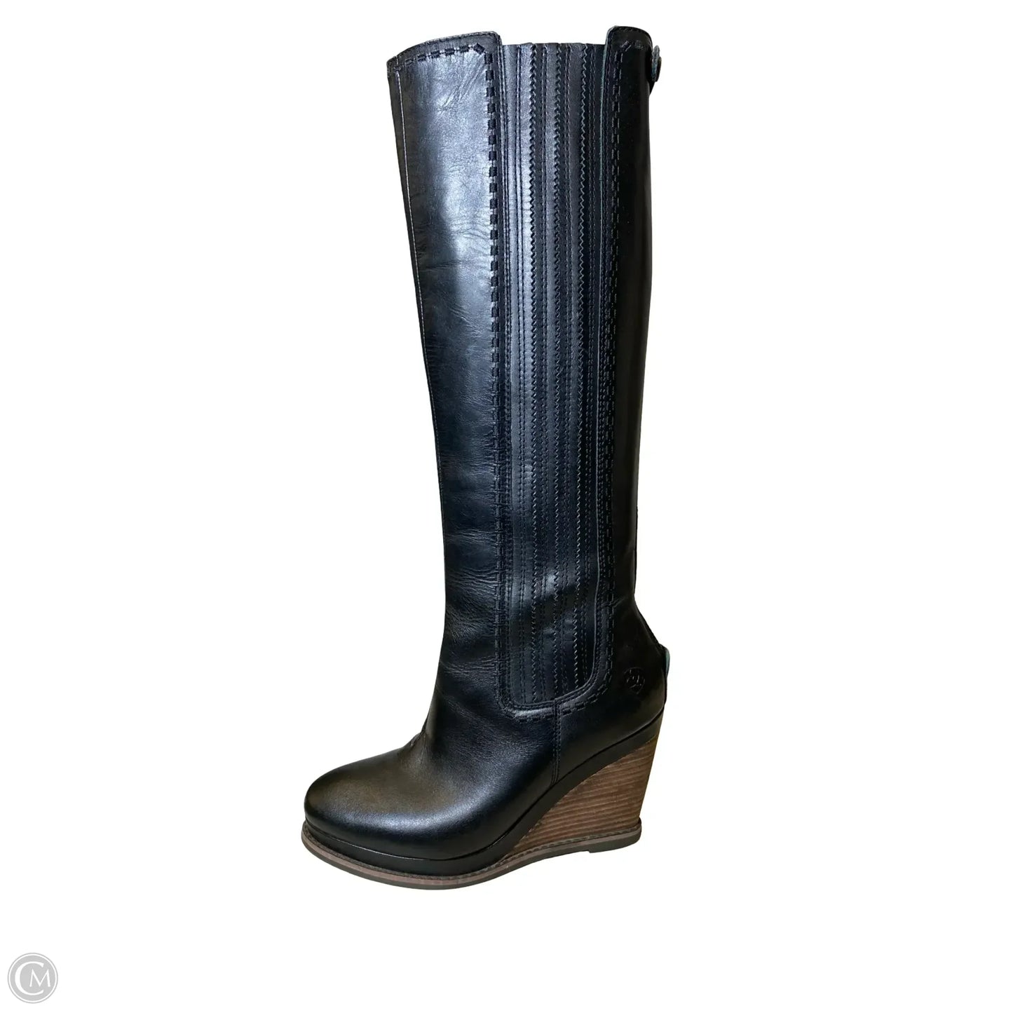 Boots Knee Heels By Ariat In Black, Size: 7