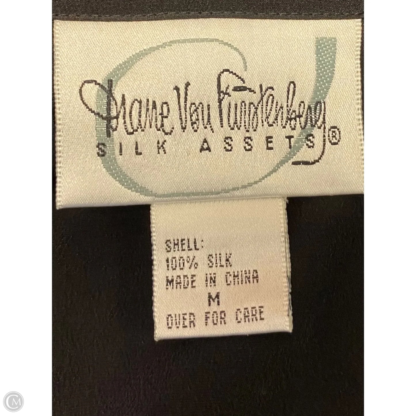 Top Long Sleeve Designer By Diane Von Furstenberg In Black, Size: M