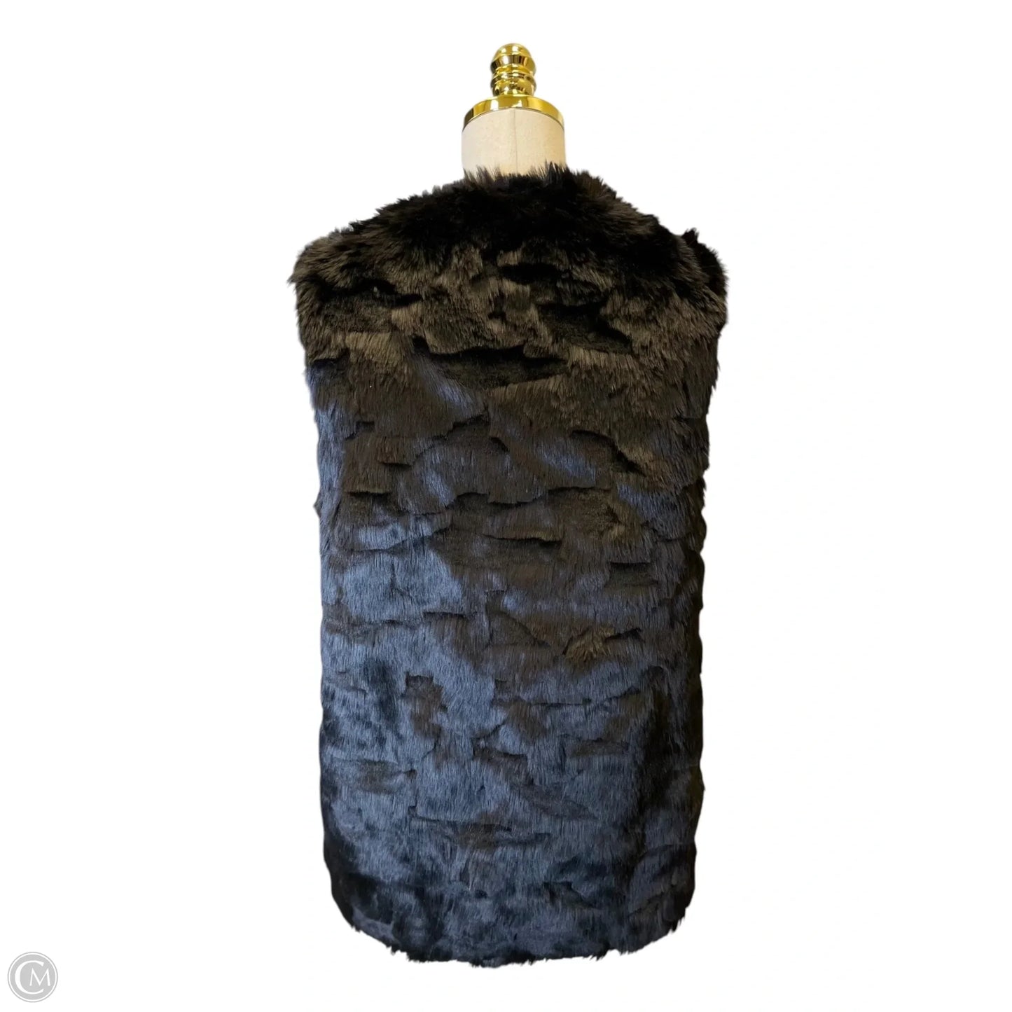 Jacket Faux Fur & Sherpa By Clothes Mentor In Black, Size: M