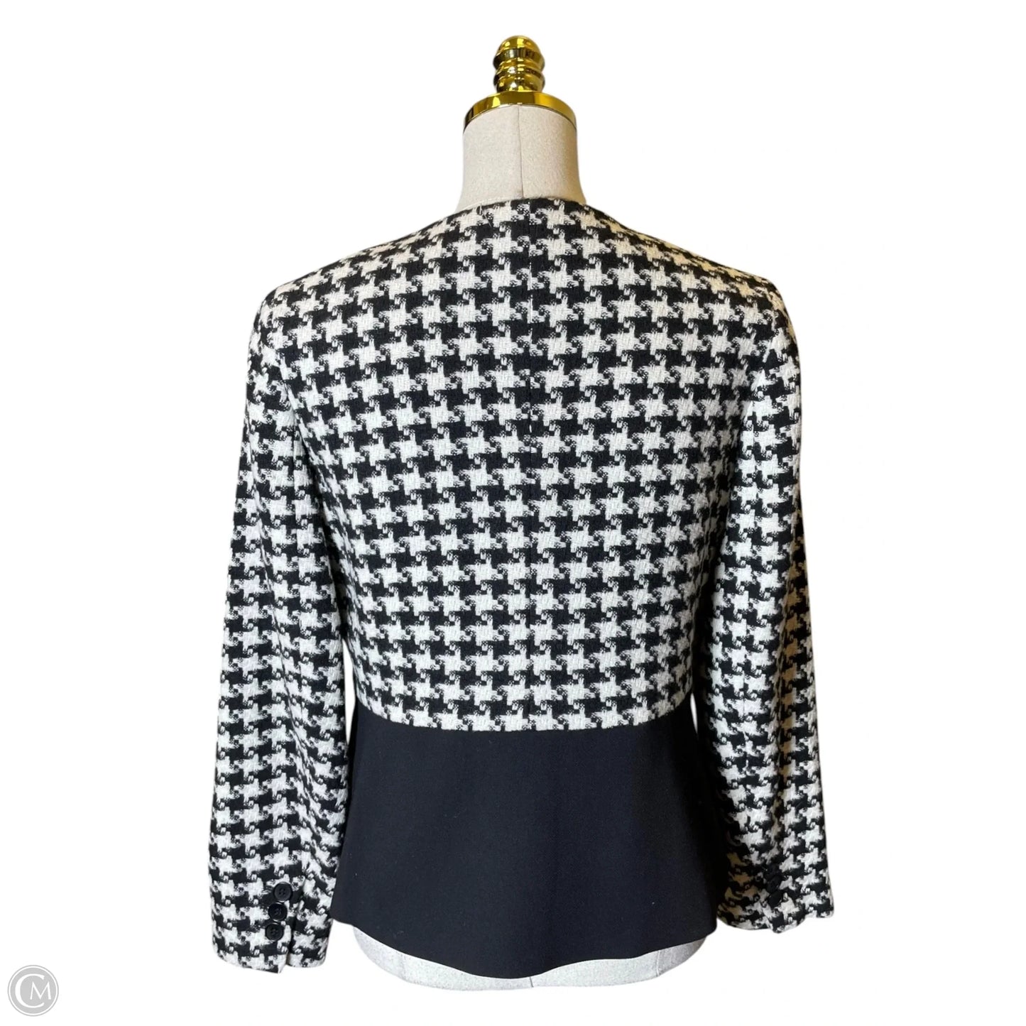 Blazer By Talbots In Black & White, Size: 6
