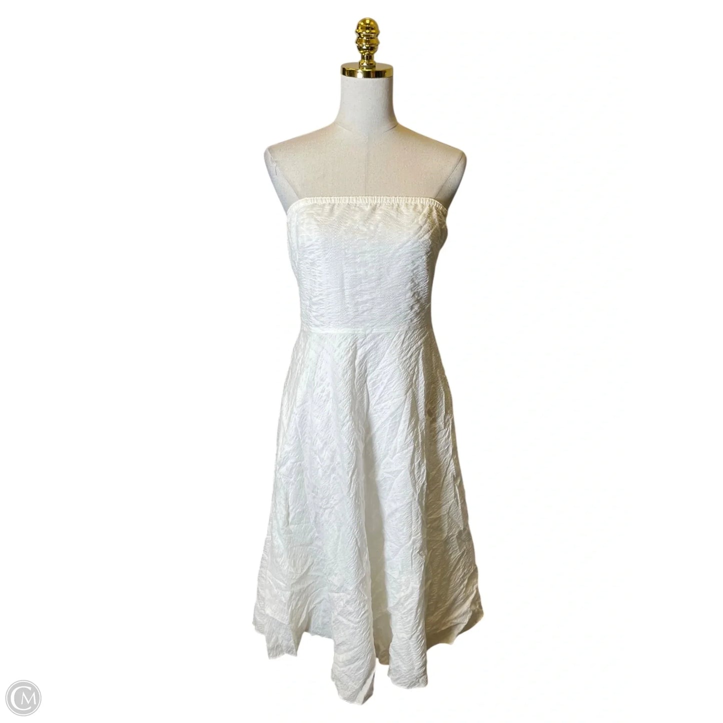 Dress Casual Midi By J. Crew In Cream, Size: 8