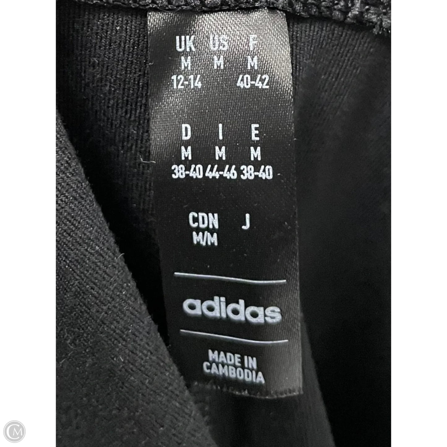 Athletic Tank Top By Adidas In Black, Size: M