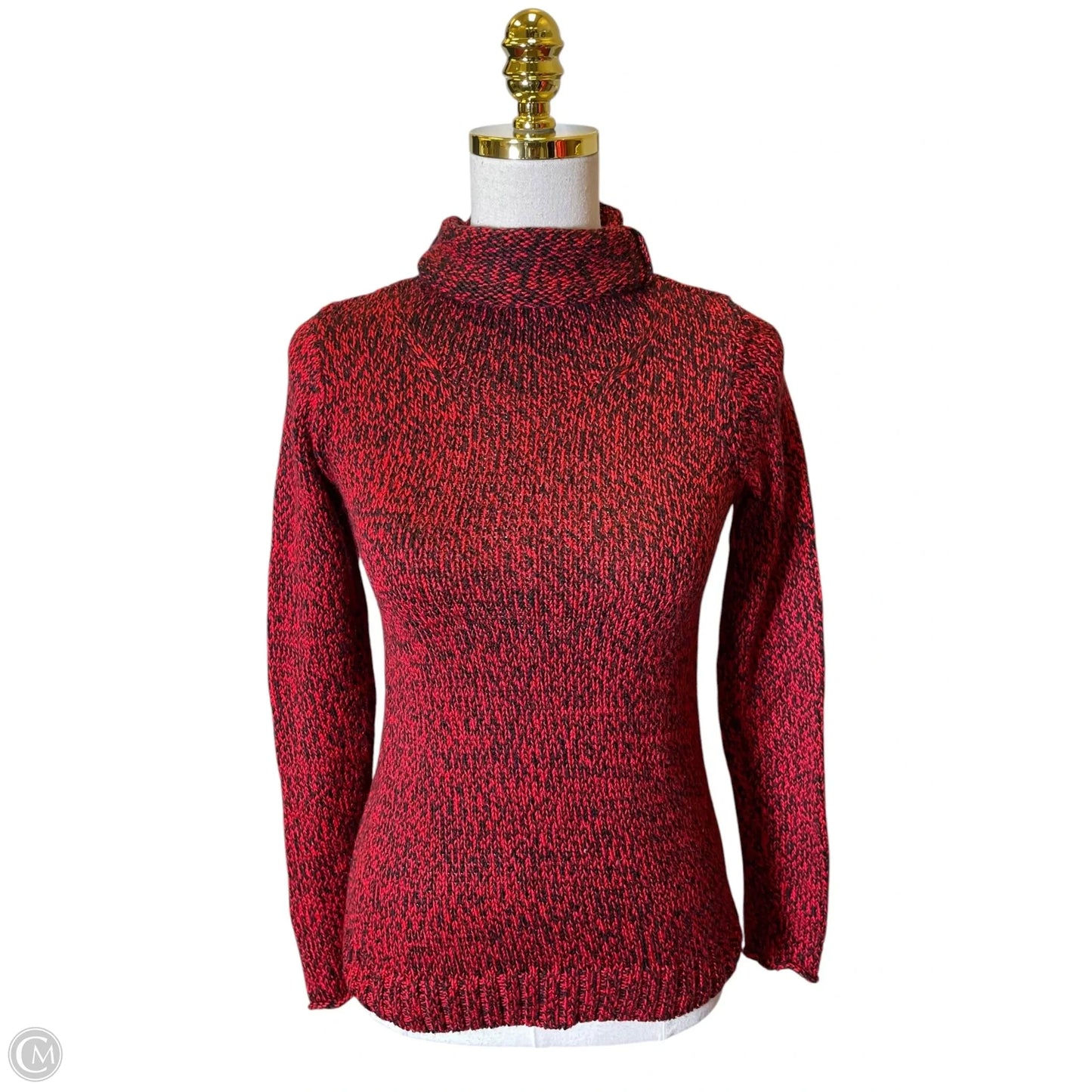 Sweater By Clothes Mentor In Black & Red, Size: S