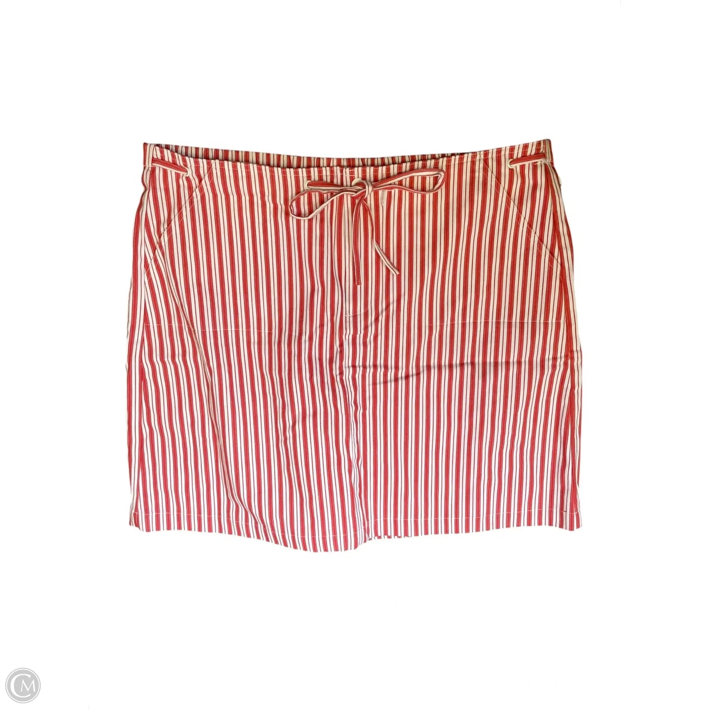 Skort By Bobbie Brooks In Striped Pattern, Size: Xl