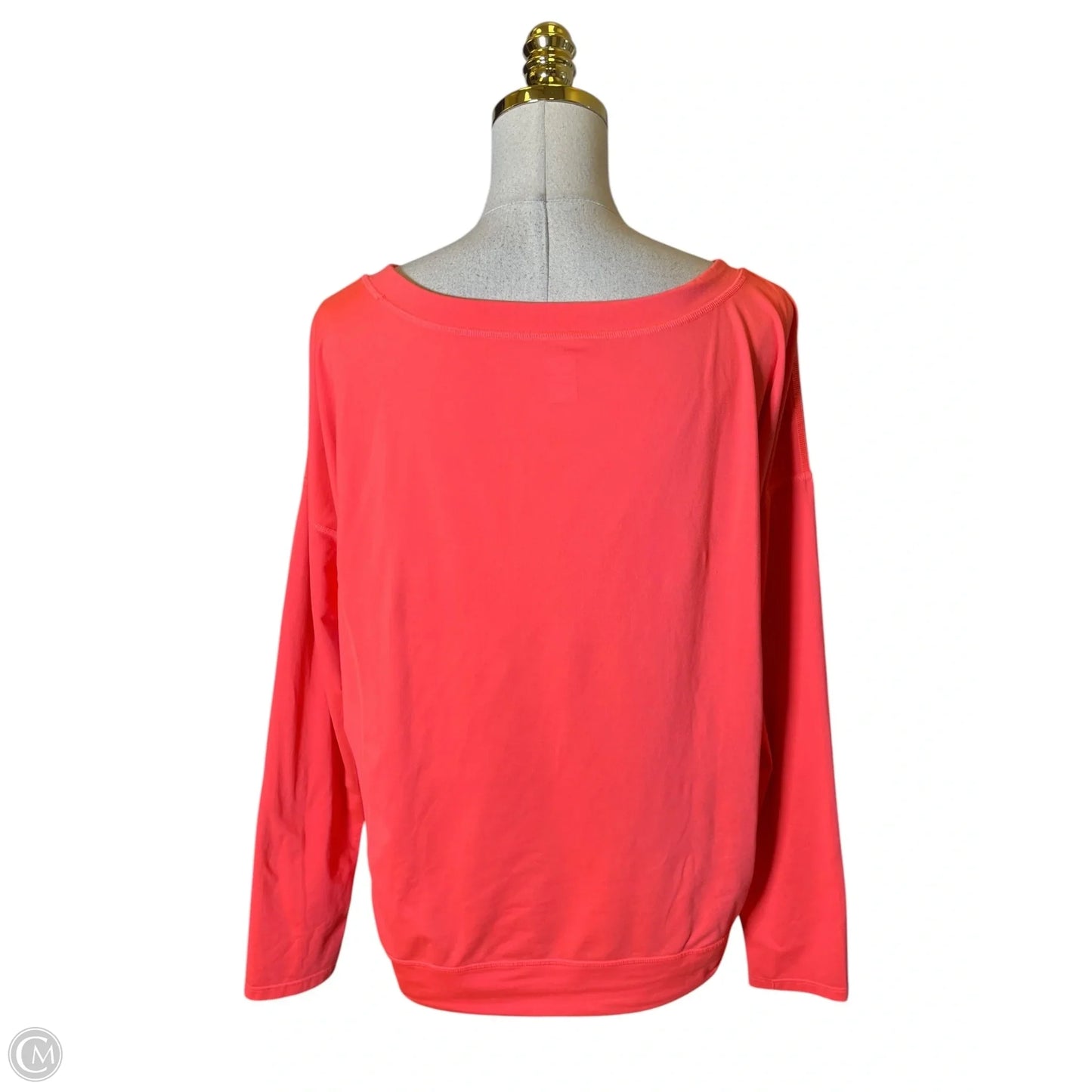 Athletic Top Long Sleeve Collar By Lucy In Pink, Size: L