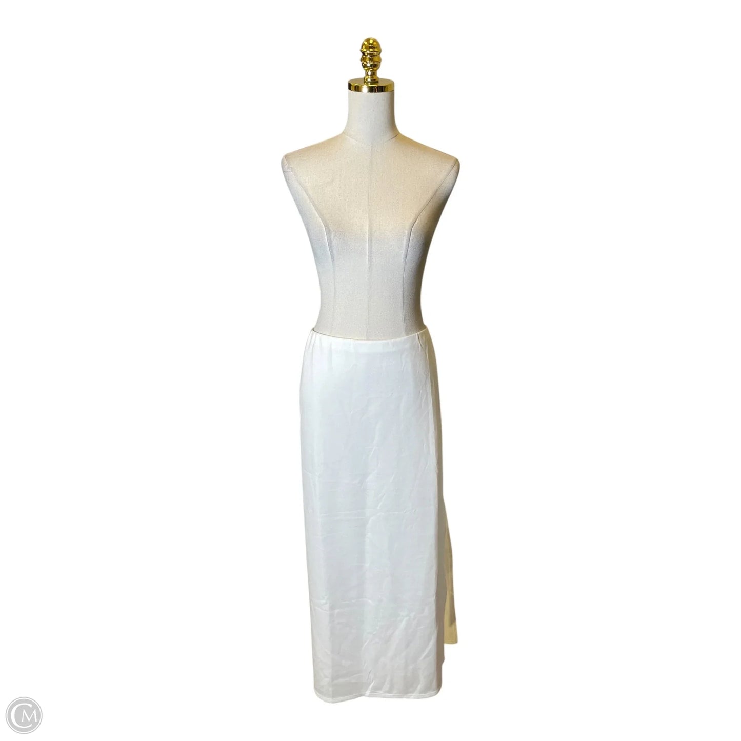 Skirt Maxi By Scoop In White, Size: Xl