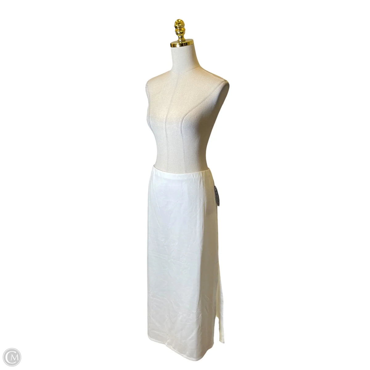 Skirt Maxi By Scoop In White, Size: Xl