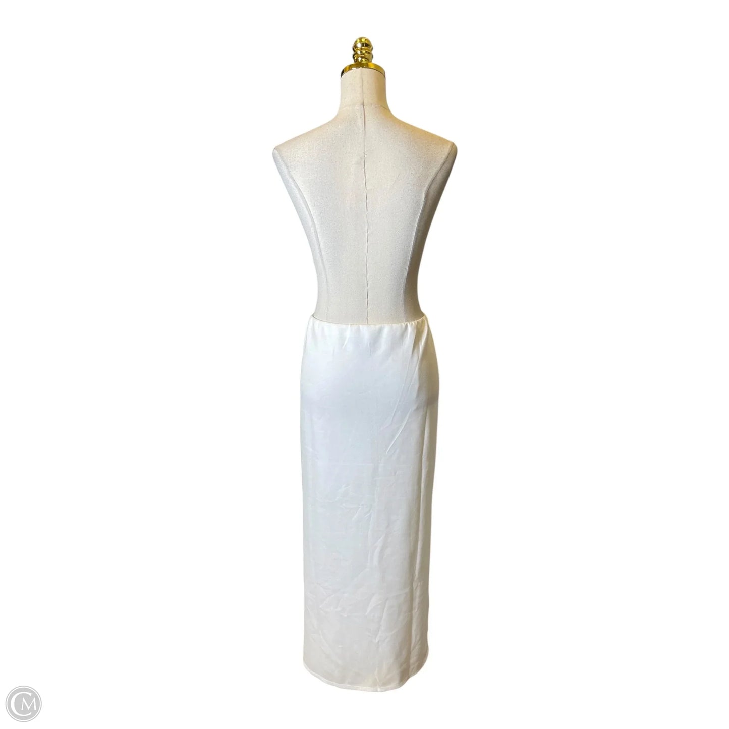 Skirt Maxi By Scoop In White, Size: Xl