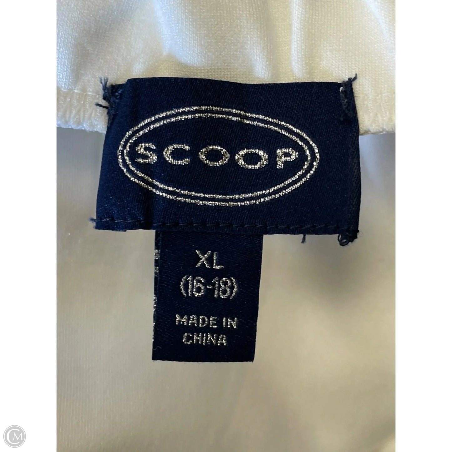 Skirt Maxi By Scoop In White, Size: Xl