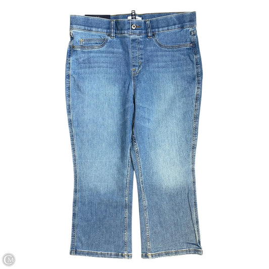 Jeans Flared By Spanx In Blue Denim, Size: Xl