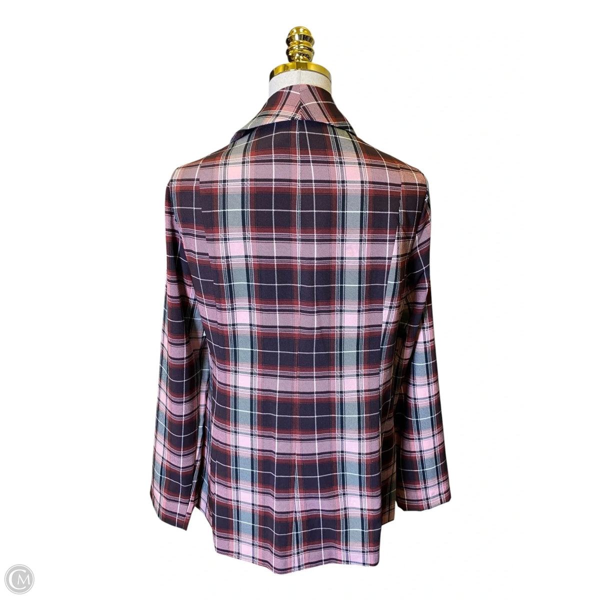 Blazer By Torrid In Plaid Pattern, Size: L