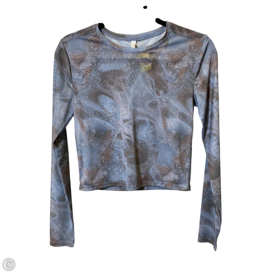 Athletic Top Long Sleeve Crewneck By Fabletics In Multi-colored, Size: M