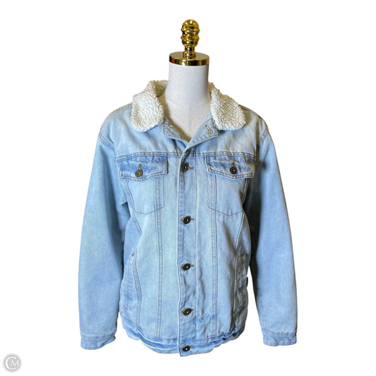 Jacket Denim By Clothes Mentor In Blue Denim, Size: M