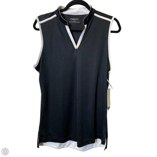 Athletic Tank Top By Clothes Mentor In Black & White, Size: Xl