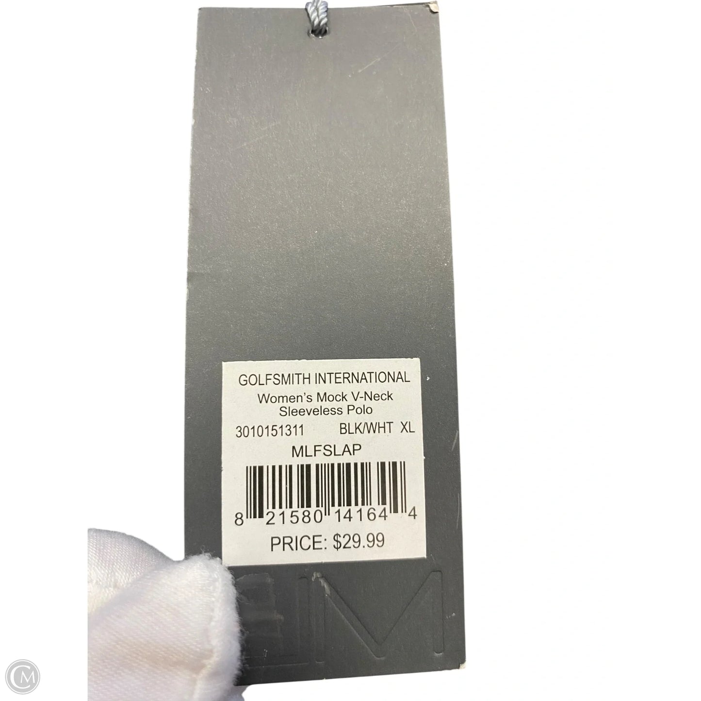 Athletic Tank Top By Clothes Mentor In Black & White, Size: Xl