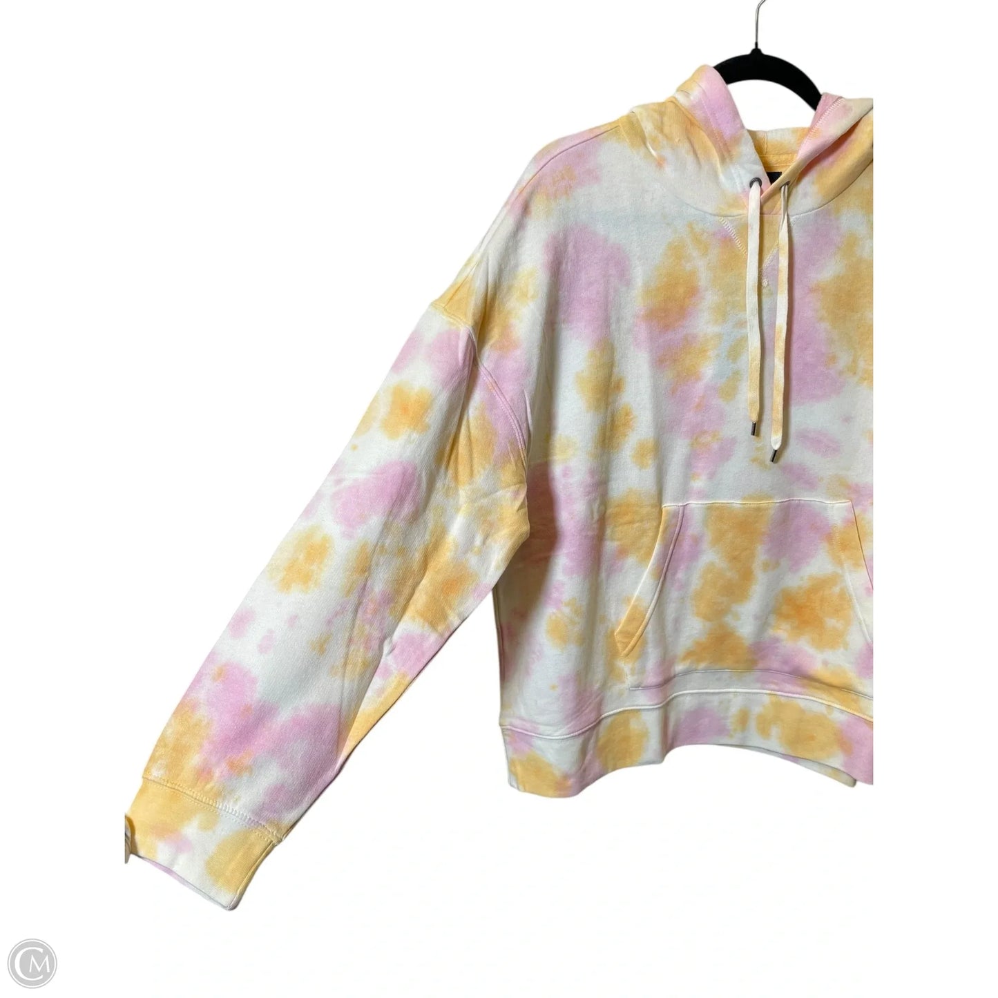 Sweatshirt Hoodie By Chaps In Tie Dye Print, Size: L
