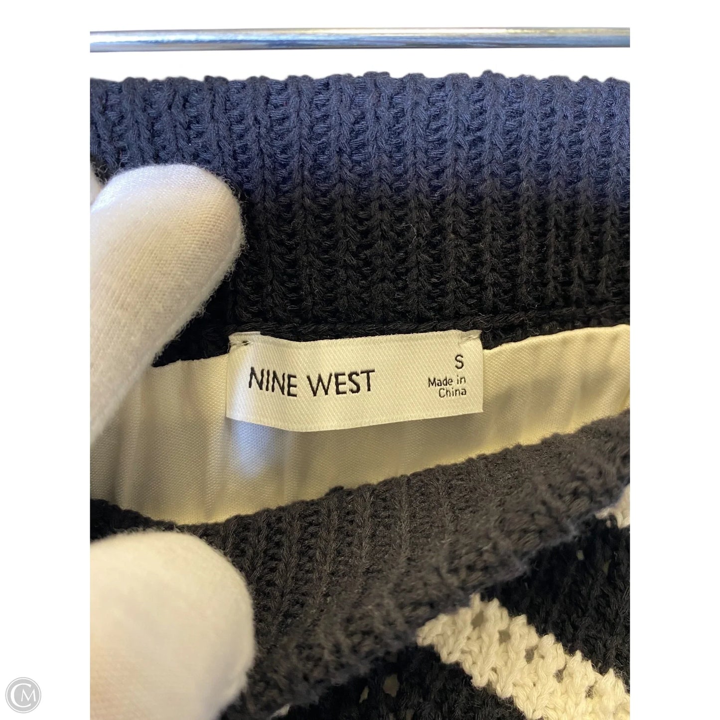 Skirt Maxi By Nine West In Black & White, Size: S