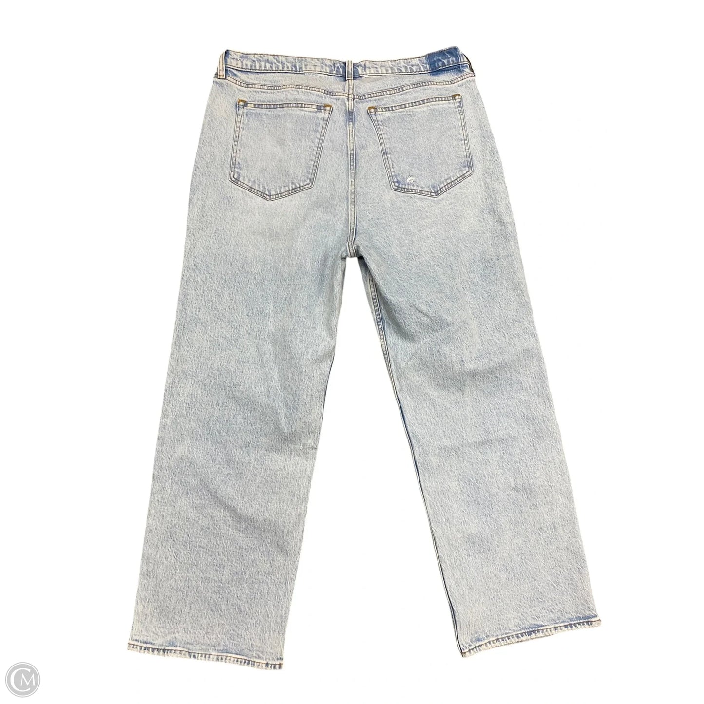 Jeans Straight By Abercrombie And Fitch In Blue Denim, Size: 18