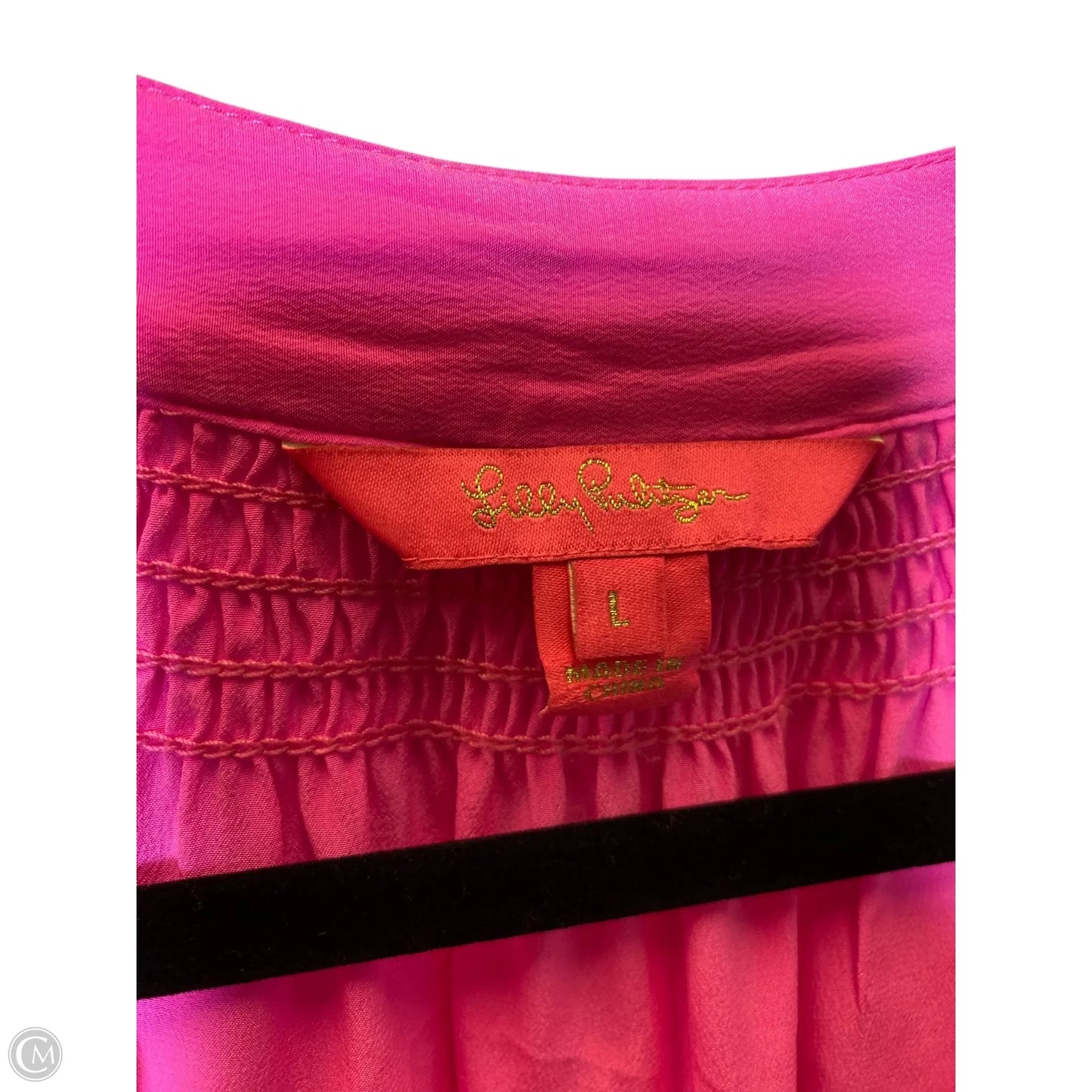 Top Long Sleeve Designer By Lilly Pulitzer In Pink, Size: L