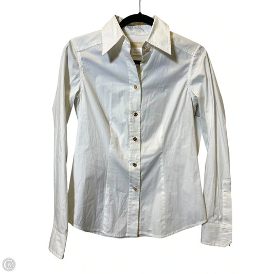 Top Long Sleeve Designer By Michael Kors In White, Size: 2