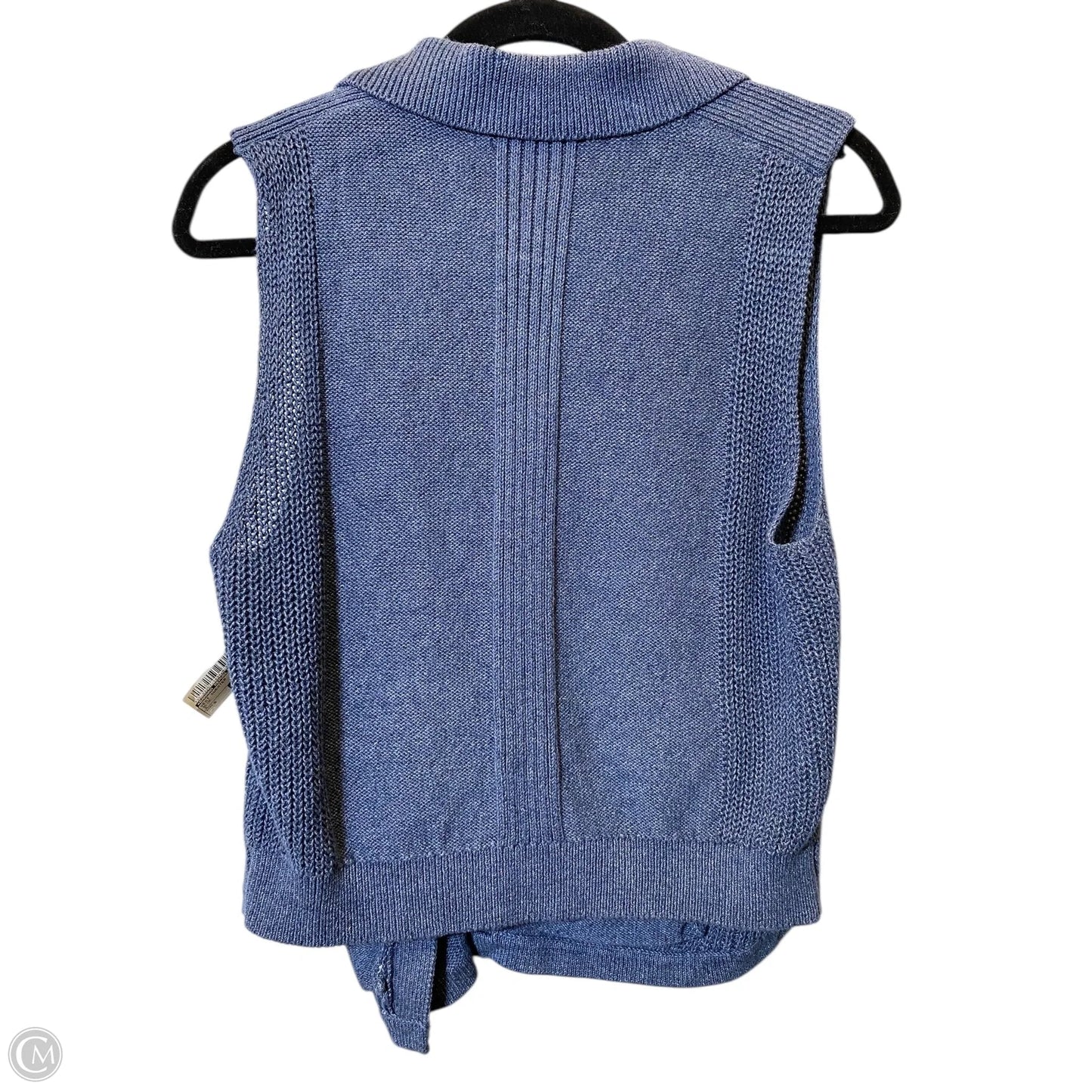 Vest Sweater By Banana Republic In Blue, Size: S