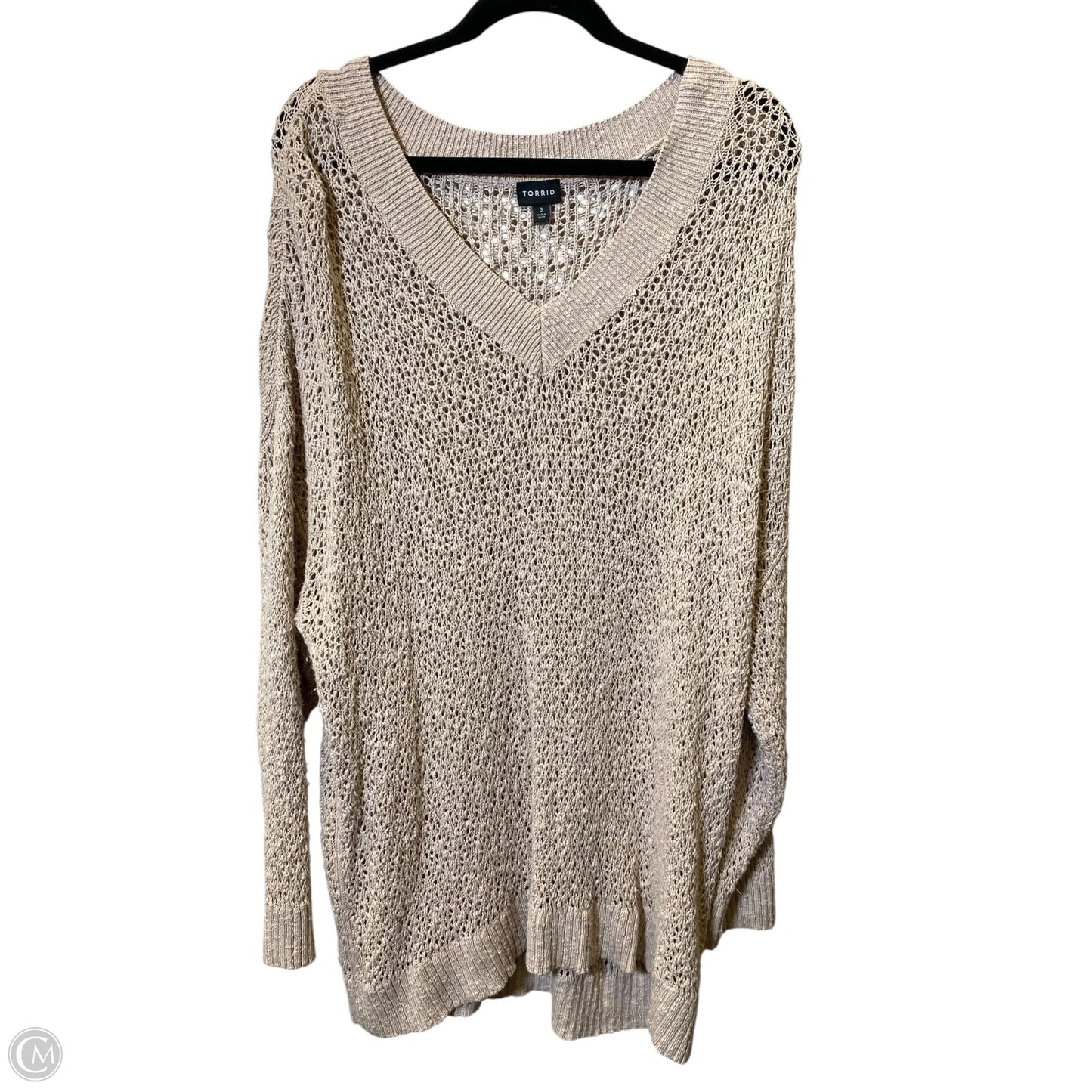 Dress Sweater By Torrid In Beige, Size: 3x