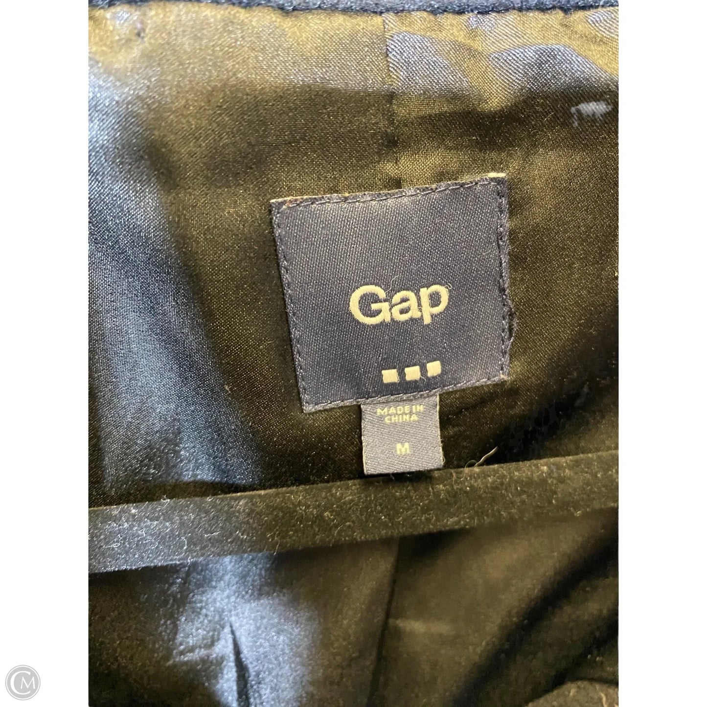 Coat Wool By Gap In Black, Size: M