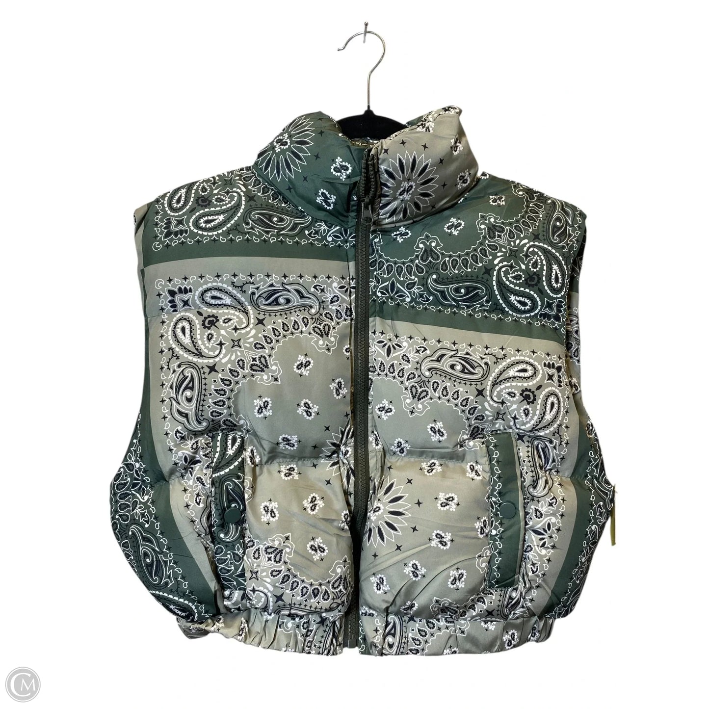 Vest Puffer & Quilted By Clothes Mentor In Multi-colored, Size: M