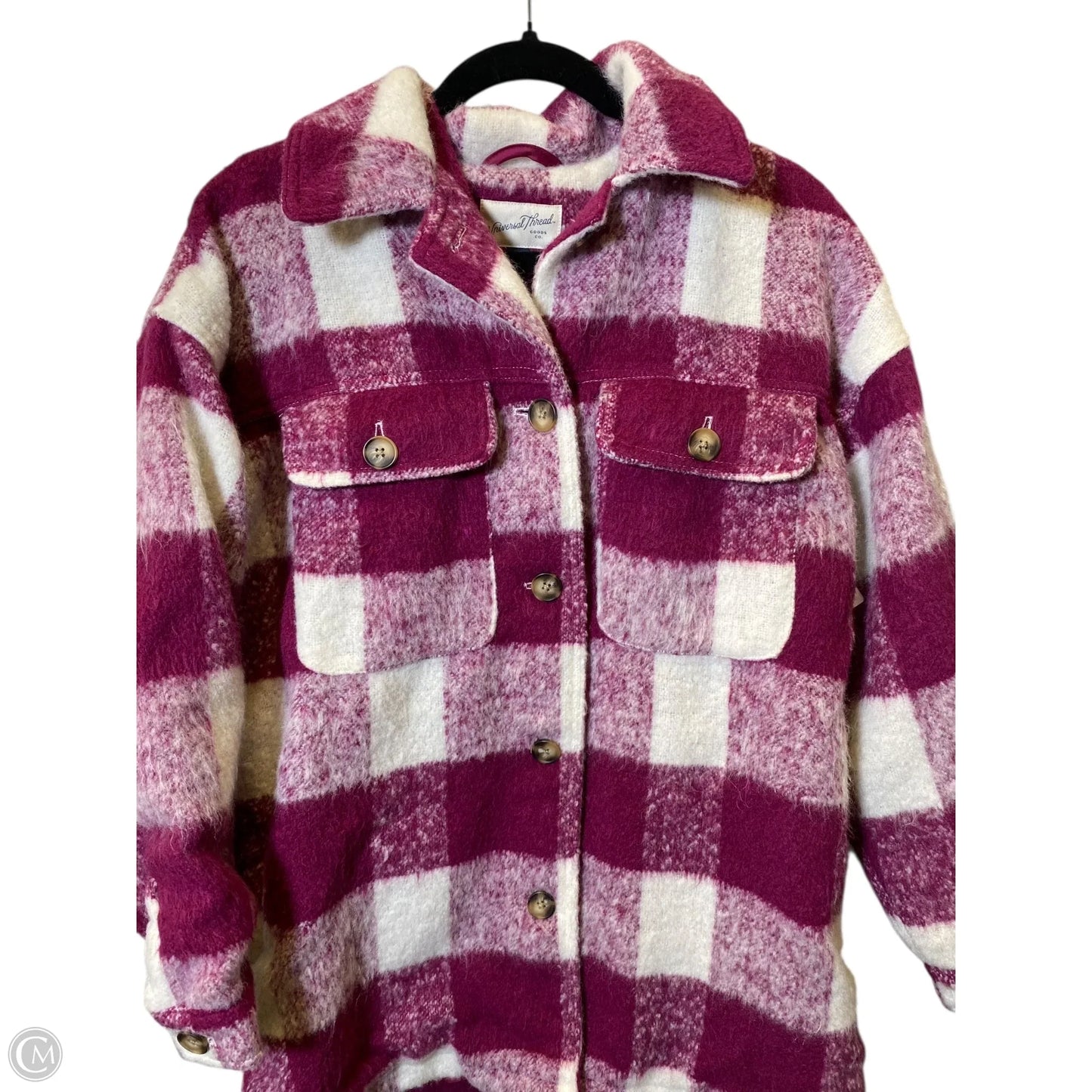 Jacket Other By Universal Thread In Plaid Pattern, Size: M