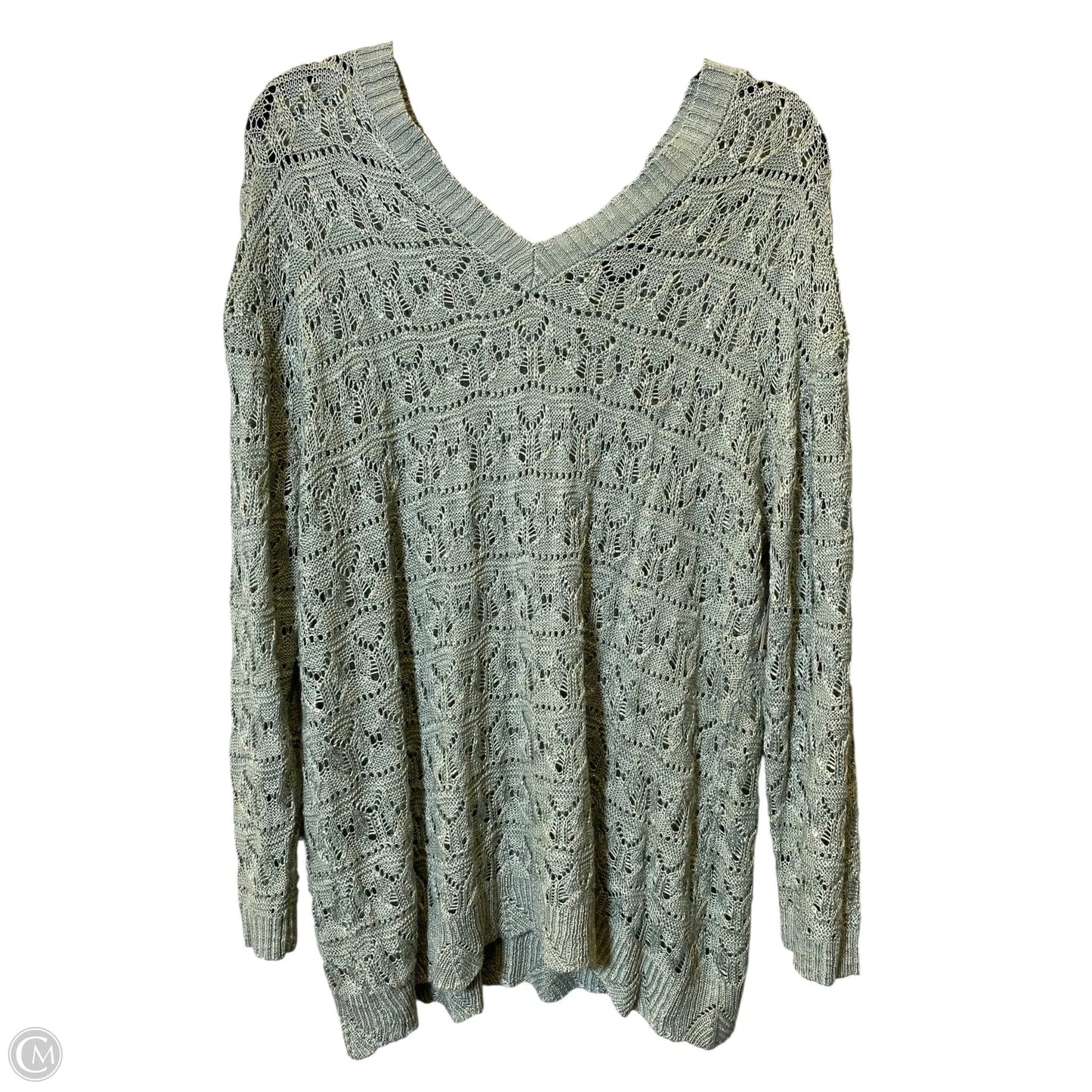Sweater By Lane Bryant In Green, Size: Xl
