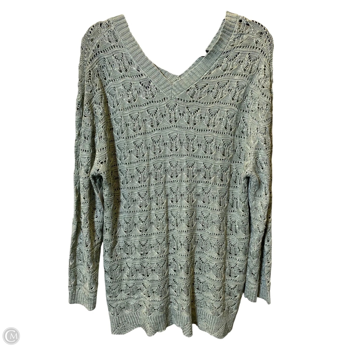 Sweater By Lane Bryant In Green, Size: Xl