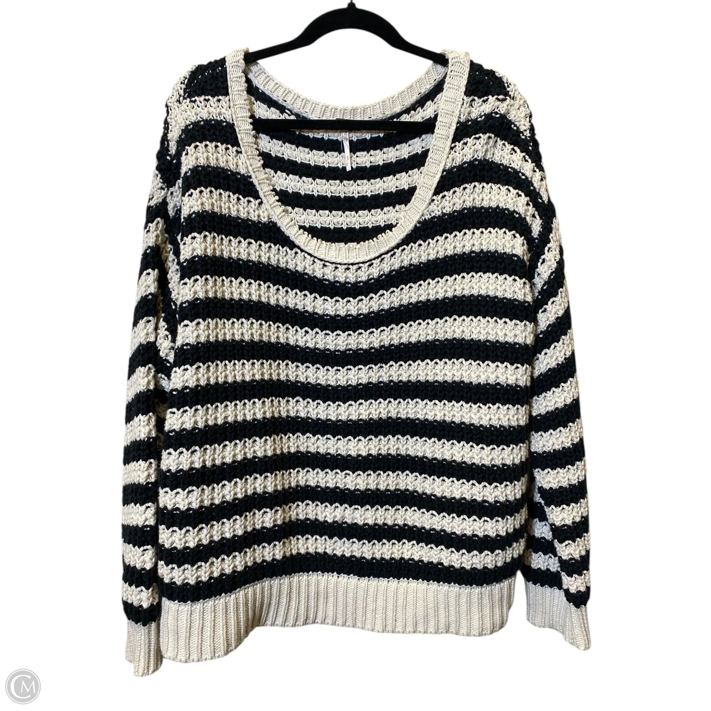 Sweater By Free People In Striped Pattern, Size: L