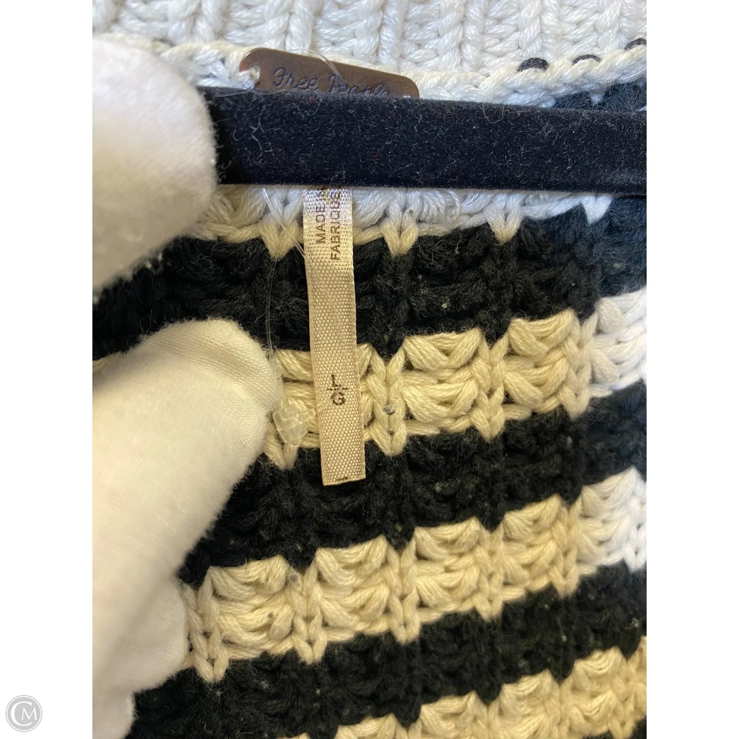 Sweater By Free People In Striped Pattern, Size: L