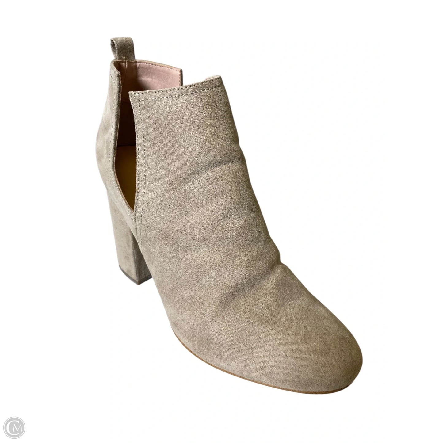 Boots Ankle Heels By Madden Nyc In Beige, Size: 10