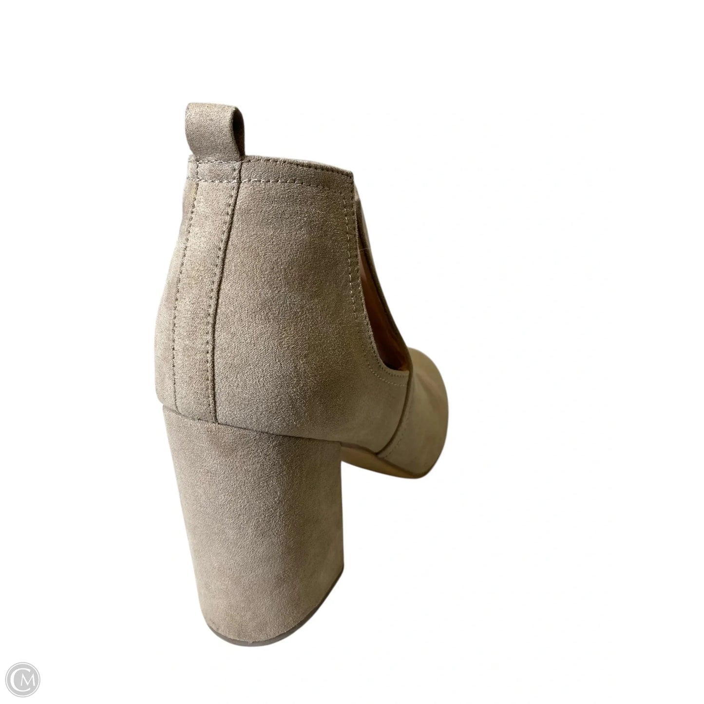 Boots Ankle Heels By Madden Nyc In Beige, Size: 10