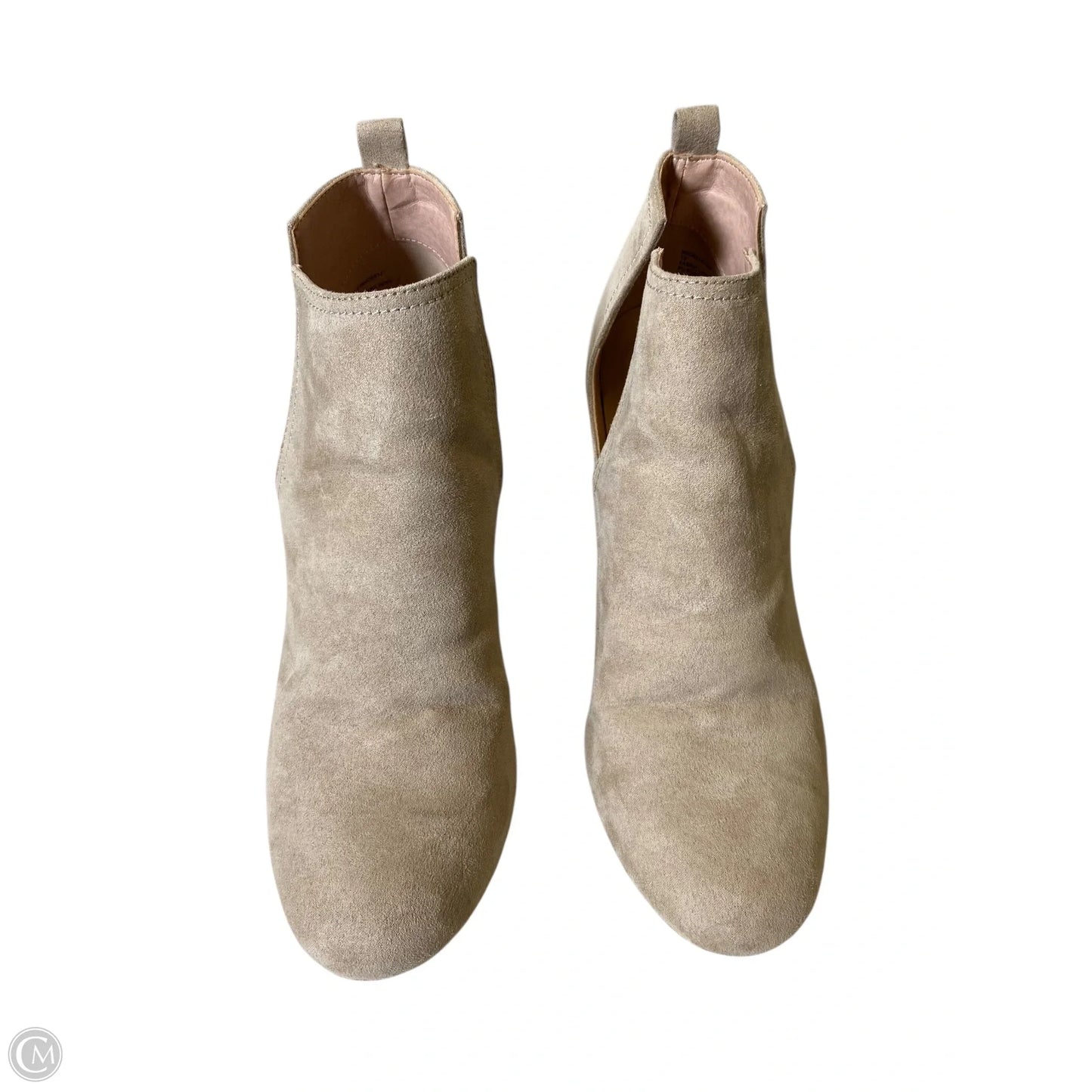 Boots Ankle Heels By Madden Nyc In Beige, Size: 10