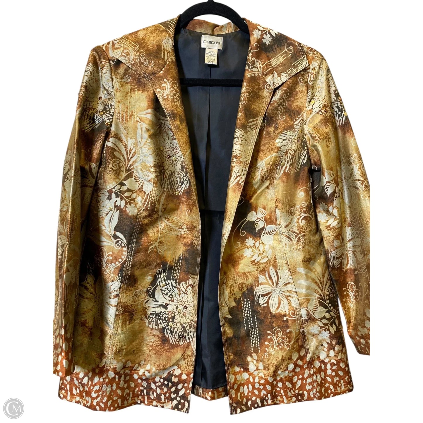 Jacket Other By Chicos In Multi-colored, Size: S